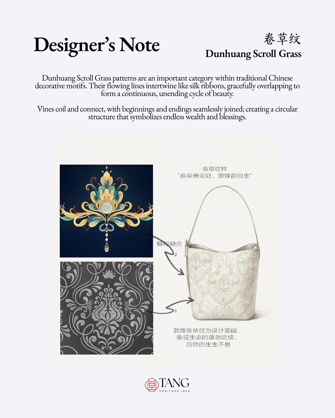 Tang Red 28 Embroidered Dunhuang Scroll Bucket Bag