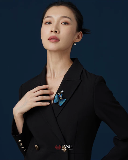 Teal Reverie Butterfly Brooch