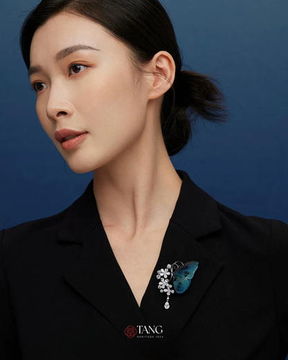 Dusk and Dawn Butterfly Brooch