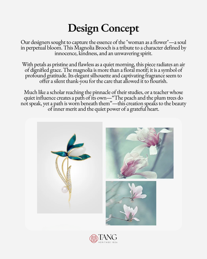 Serene Magnolia Brooch