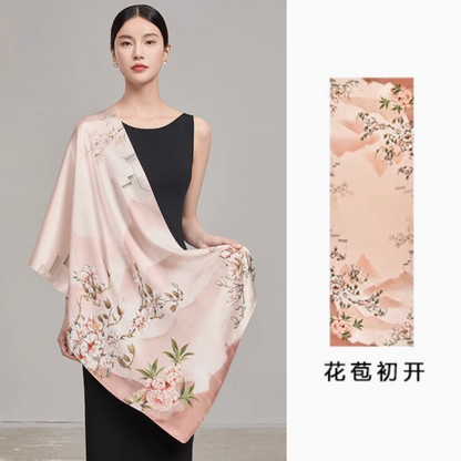 Morning Hollow Mulberry Silk Scarf (170x53cm)