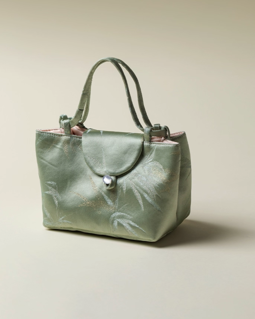 Whispering Bamboo Brocade Mini Tote