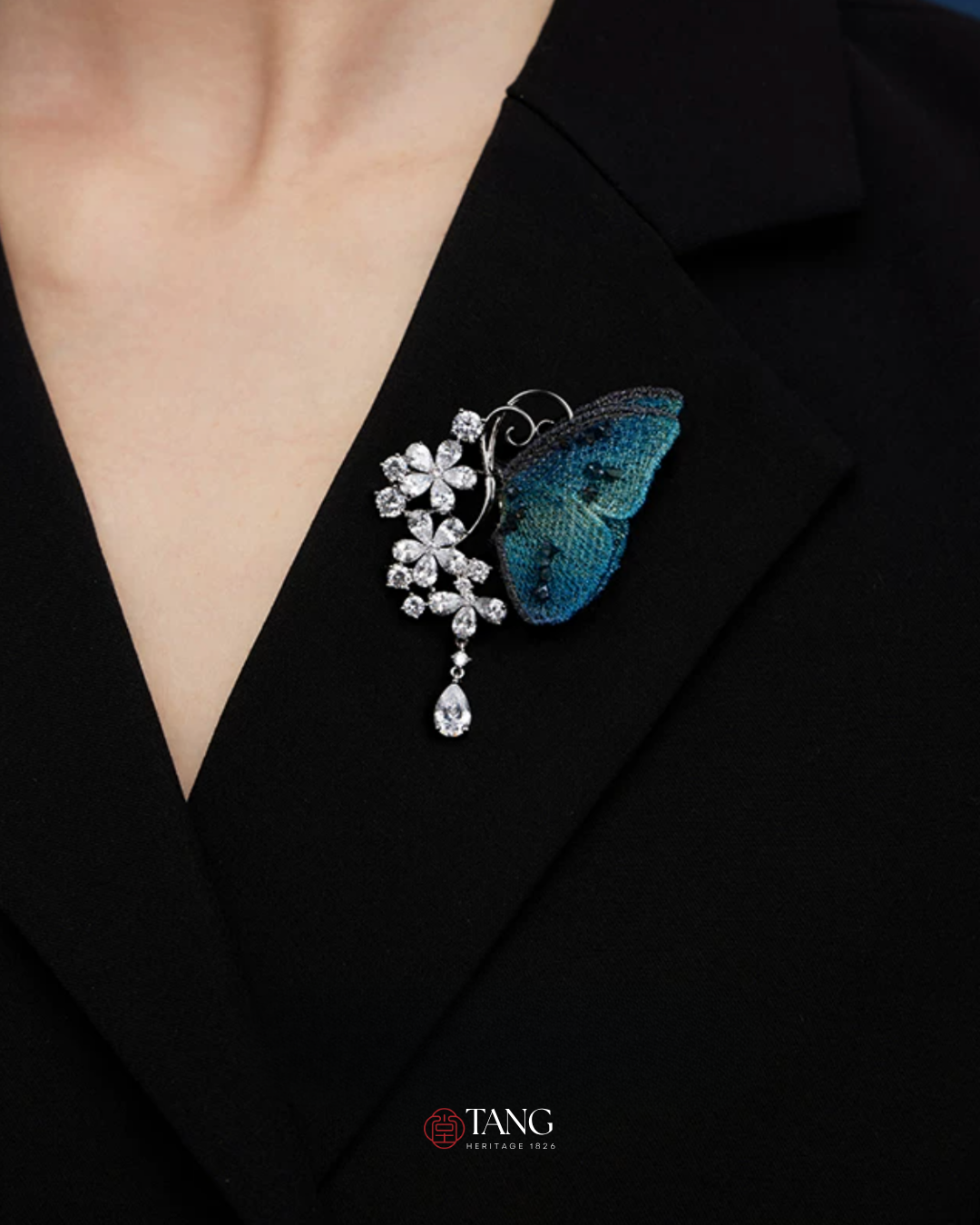 Dusk and Dawn Butterfly Brooch