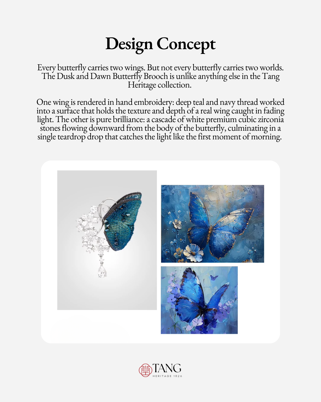 Dusk and Dawn Butterfly Brooch