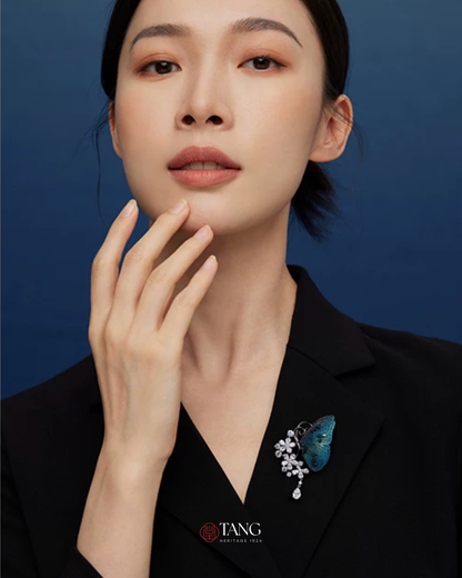 Dusk and Dawn Butterfly Brooch