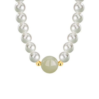 Luna Pearl Jade Jewellery Set