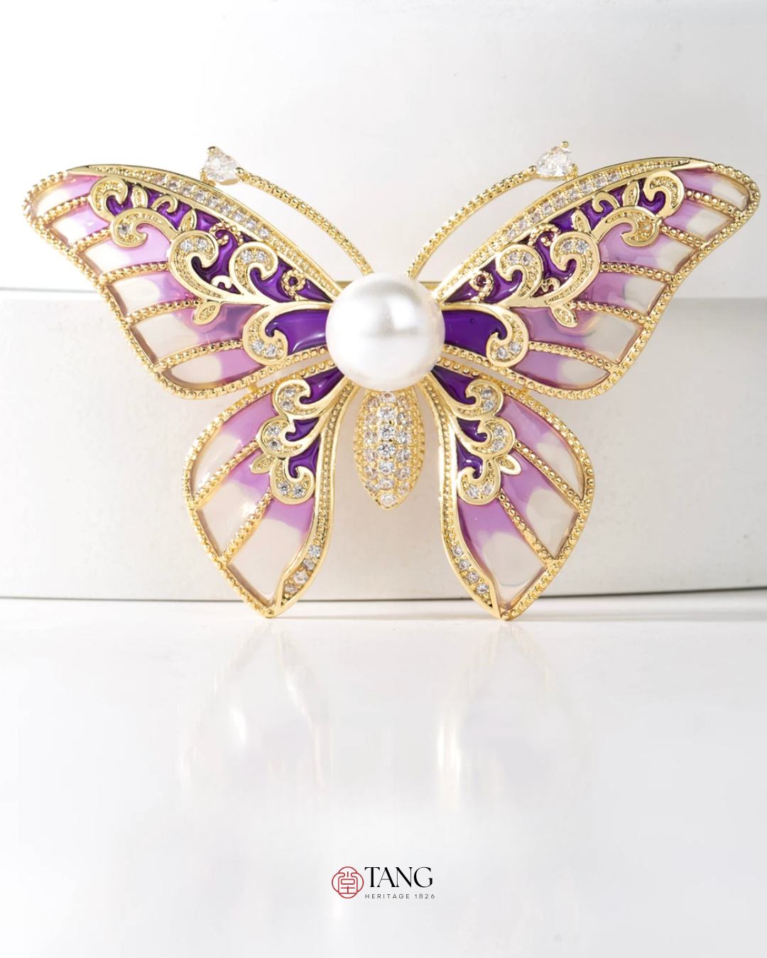 Amethyst Dream Butterfly Brooch