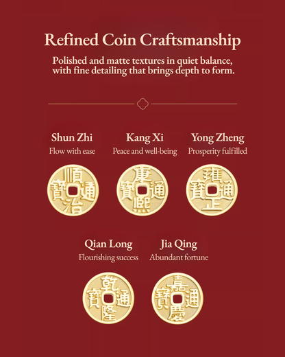Emperor's Fortune Coins Red String Bracelet