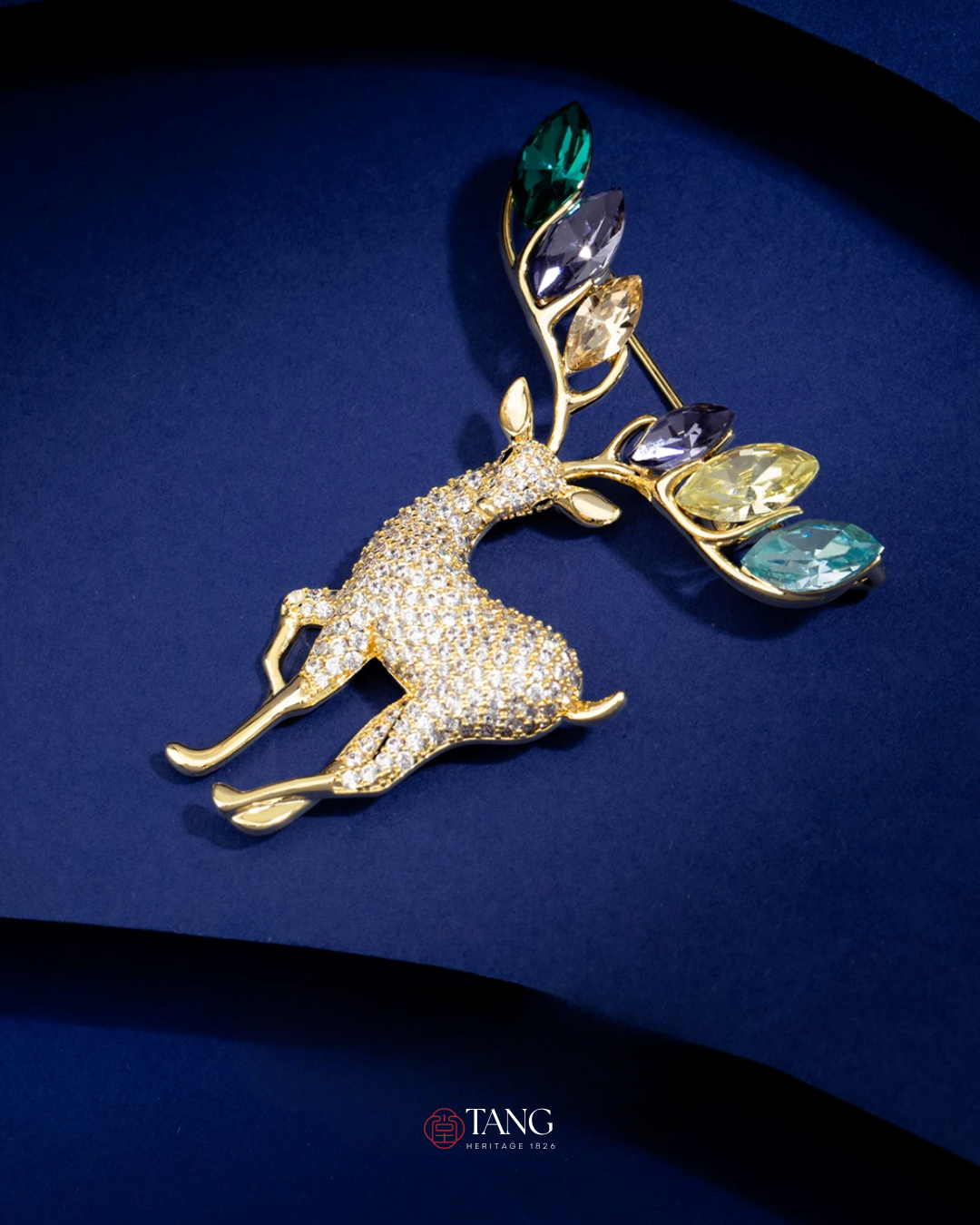 Starlit Deer Brooch