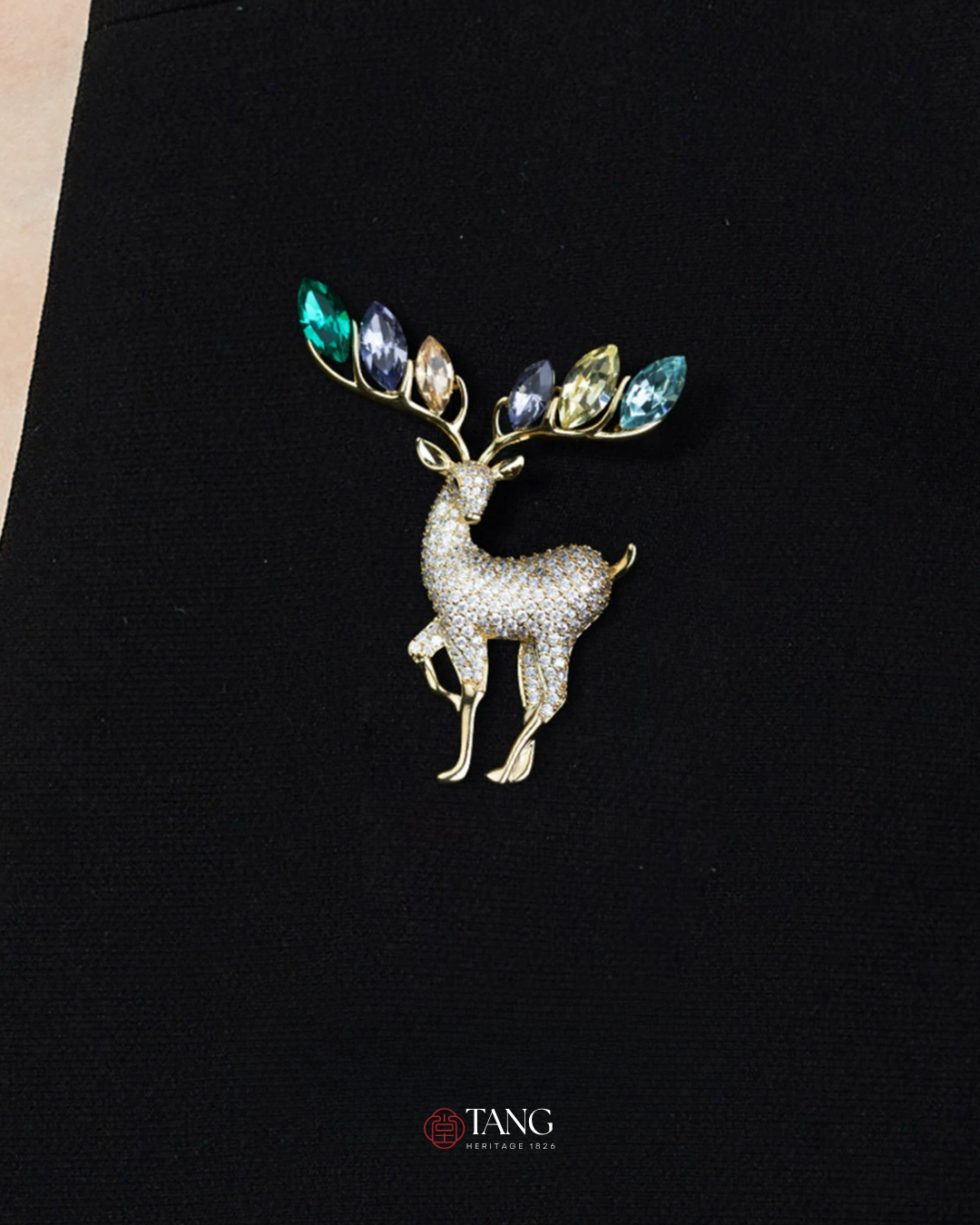 Starlit Deer Brooch