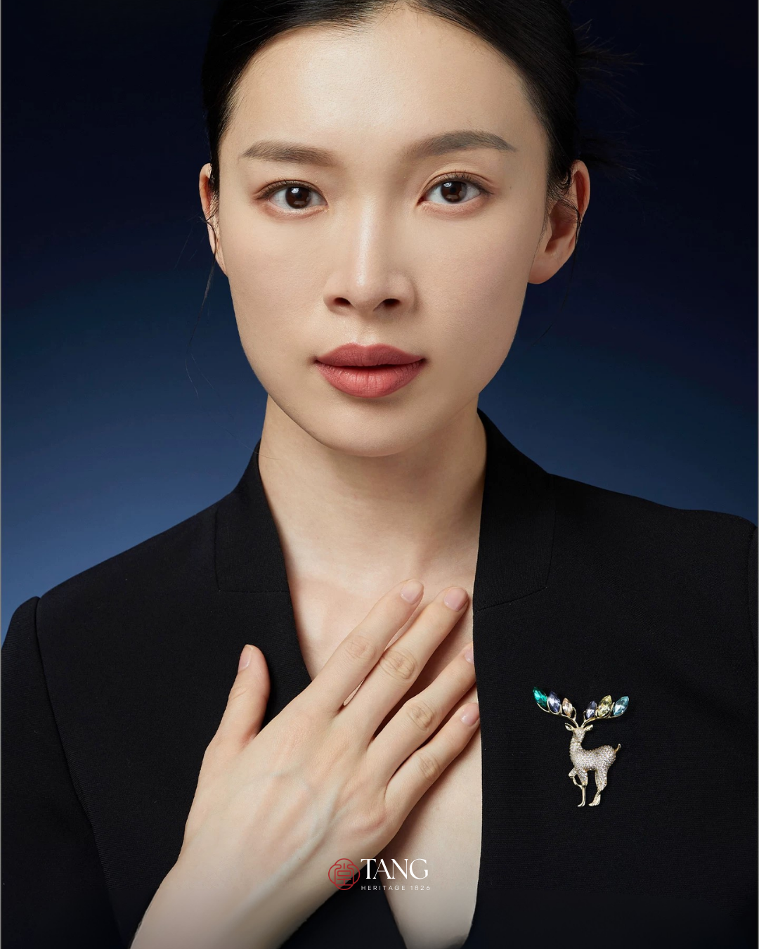 Starlit Deer Brooch