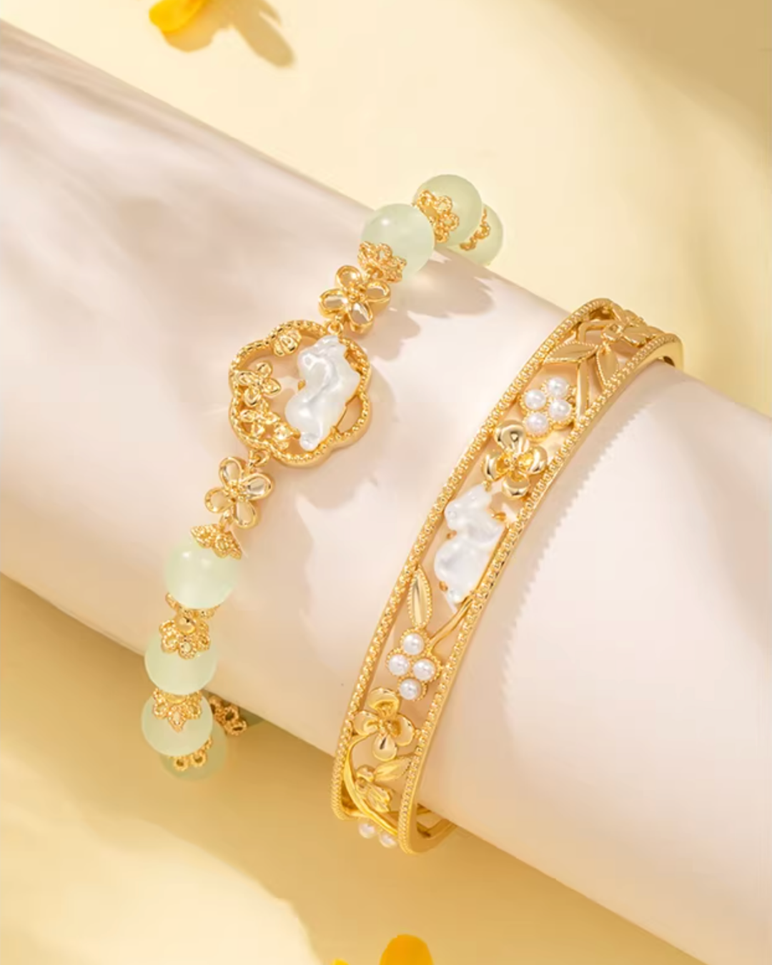 Legend of the Jade Rabbit Bracelet Set