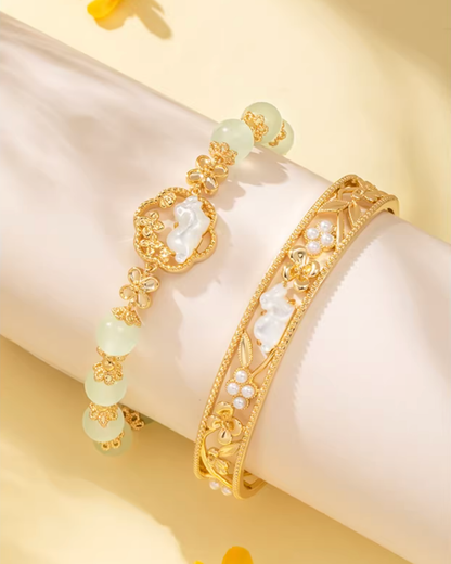 Legend of the Jade Rabbit Bracelet Set