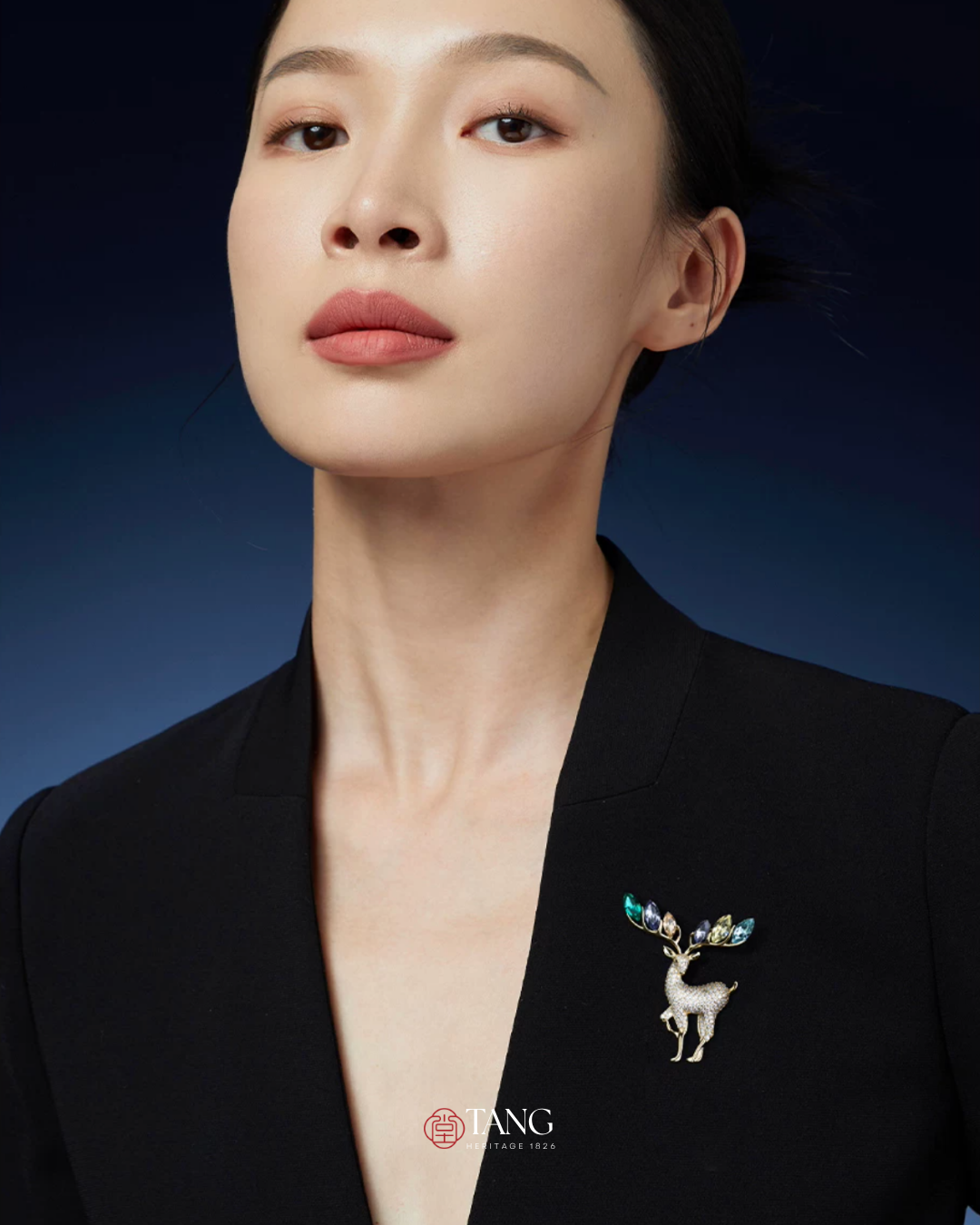 Starlit Deer Brooch