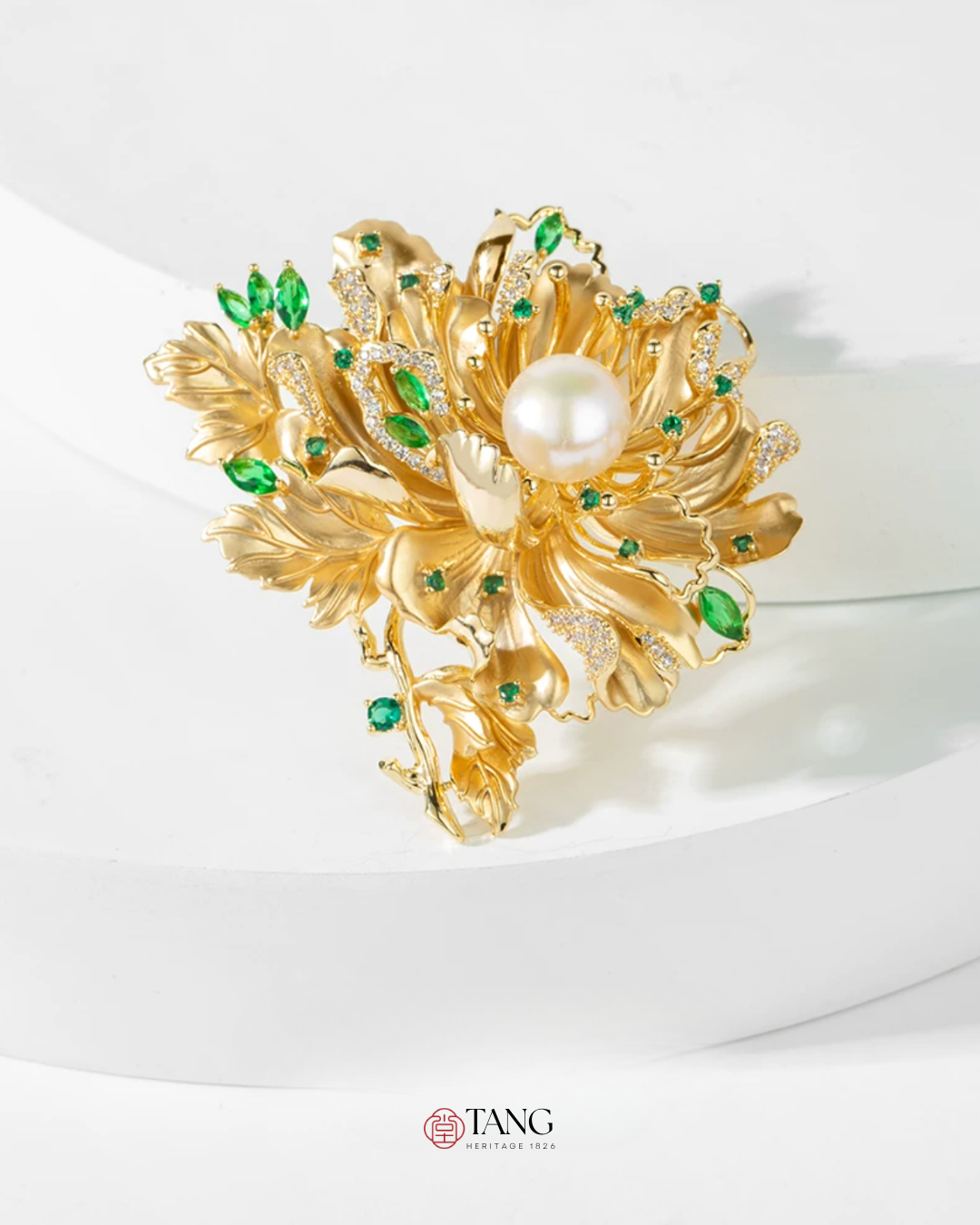Empress Peony Brooch