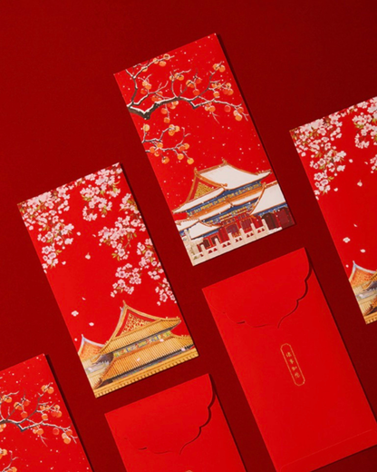 Blossoms Over Palace Red Envelope