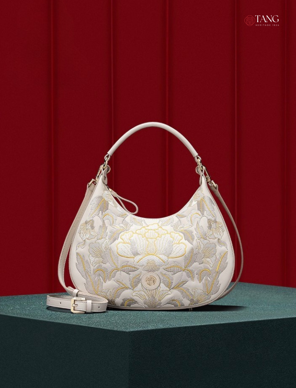 Tang Imperial 25 Embroidered Blossoms Clutch