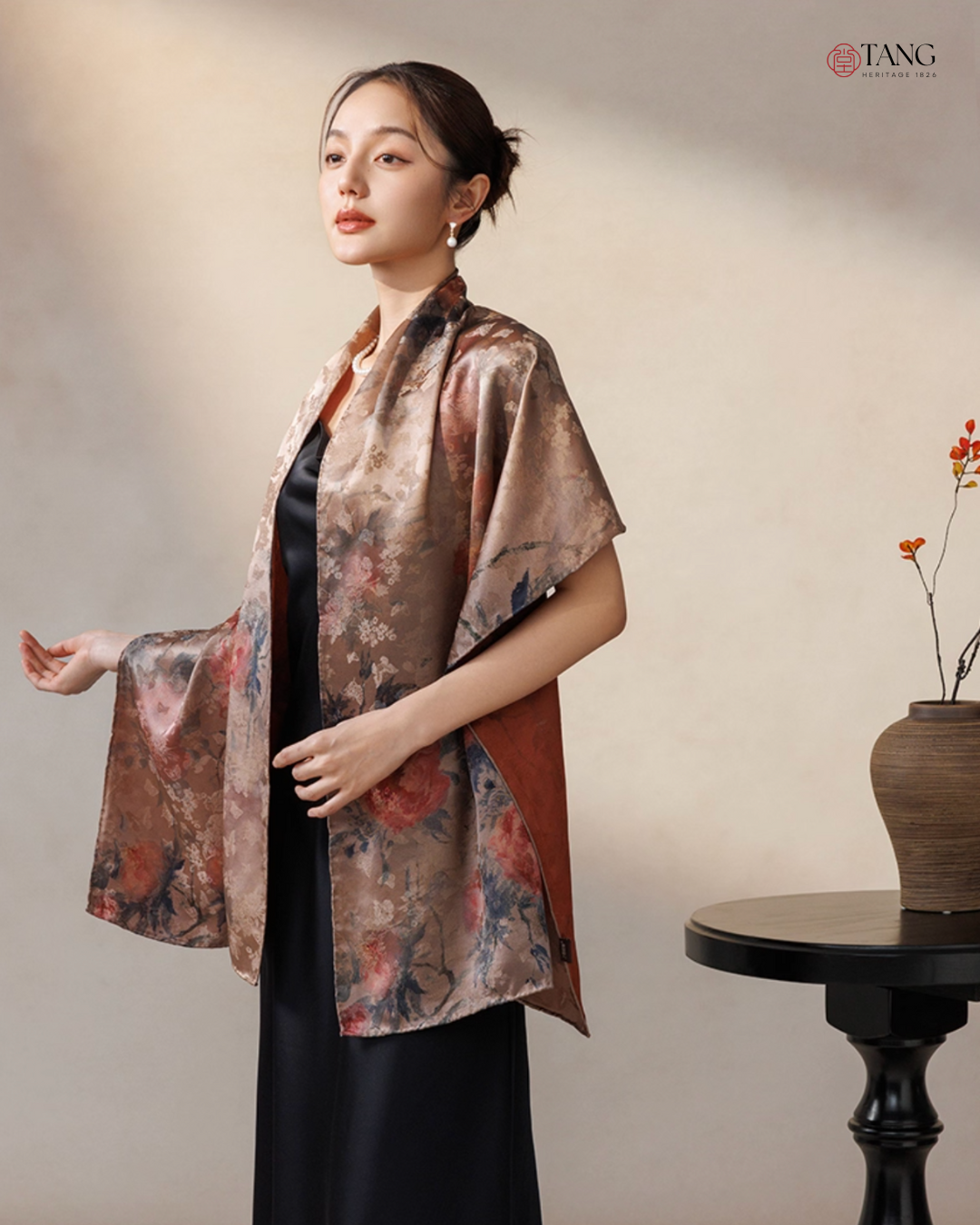 Blossom Reverie Cloud Silk Mulberry Scarf