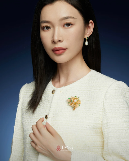 Empress Peony Brooch