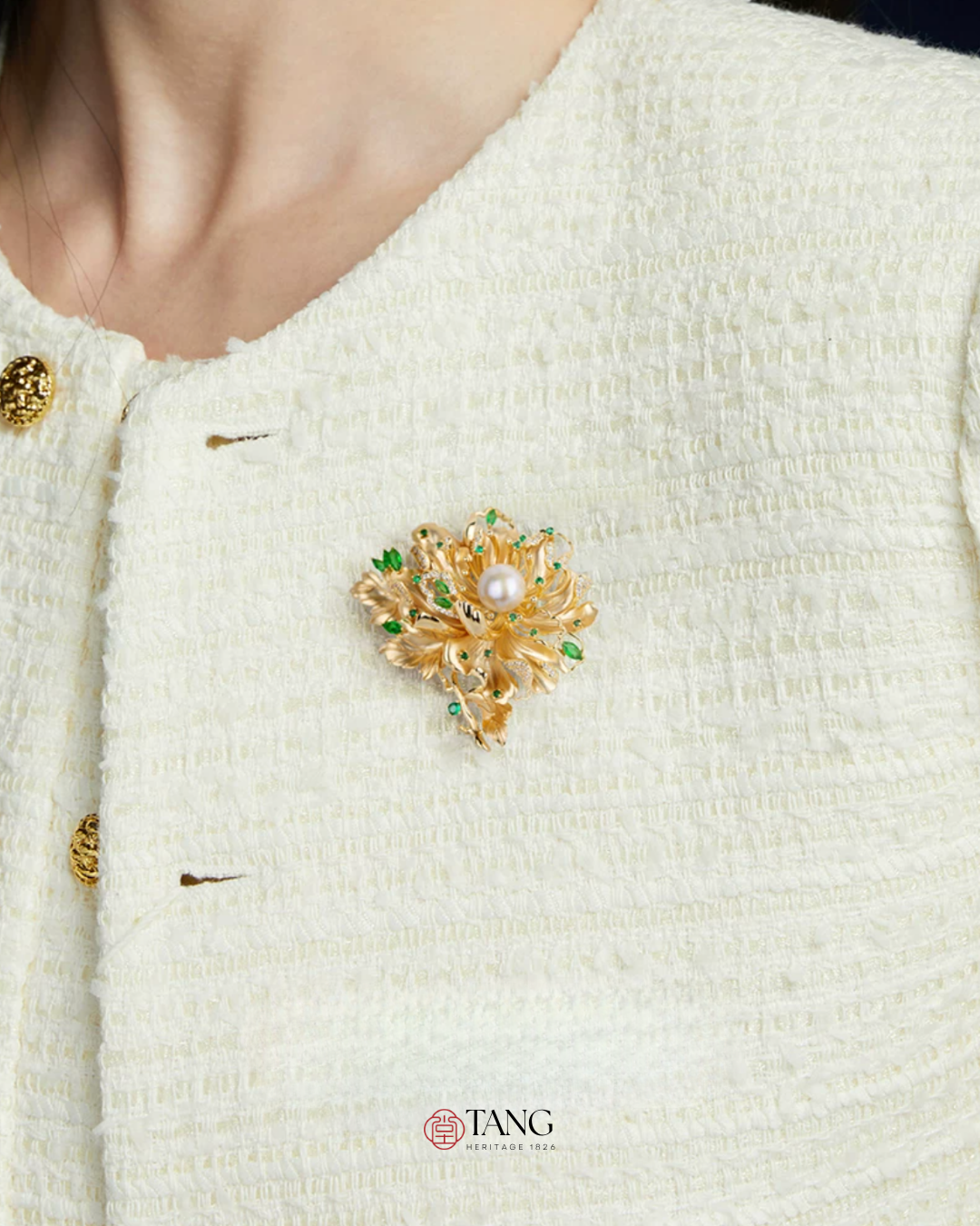 Empress Peony Brooch