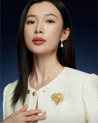 Empress Peony Brooch
