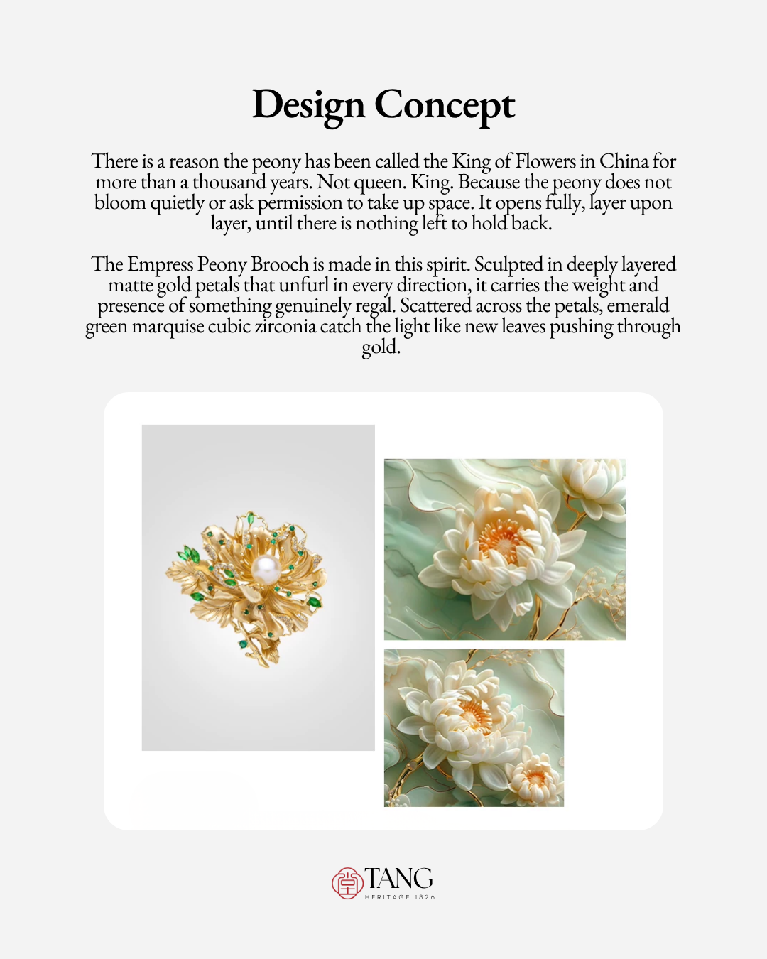 Empress Peony Brooch