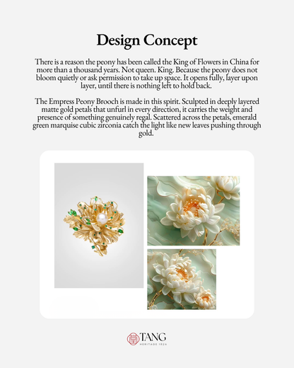 Empress Peony Brooch