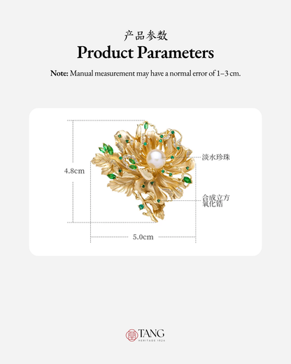 Empress Peony Brooch