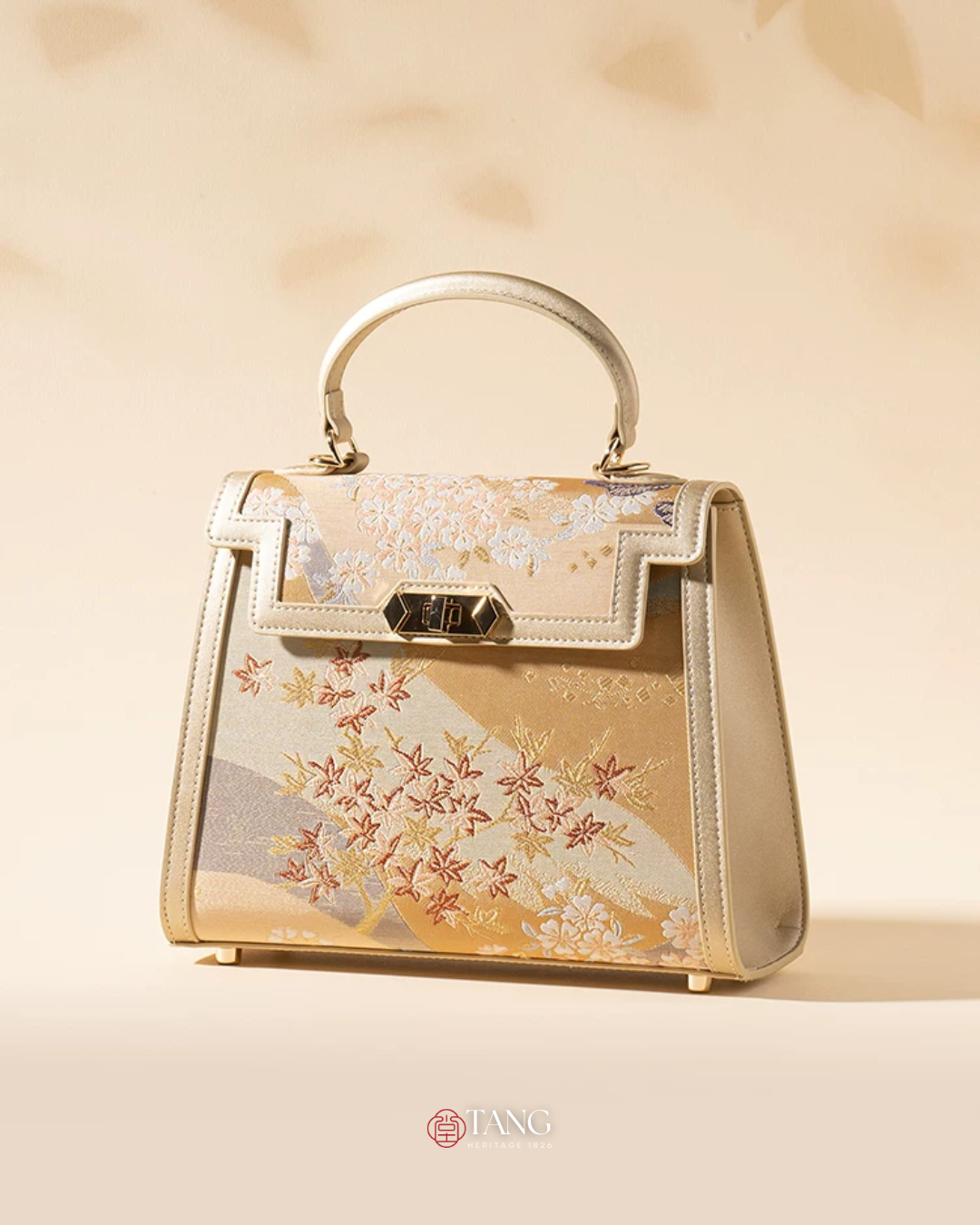 Tang Gold 24 Four Seasons Brocade Tote