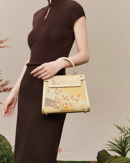 Tang Gold 24 Four Seasons Brocade Tote