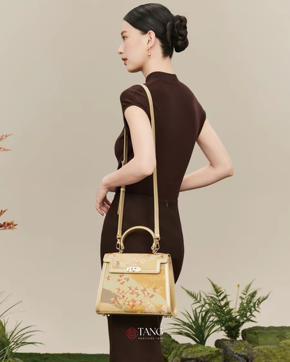 Tang Gold 24 Four Seasons Brocade Tote