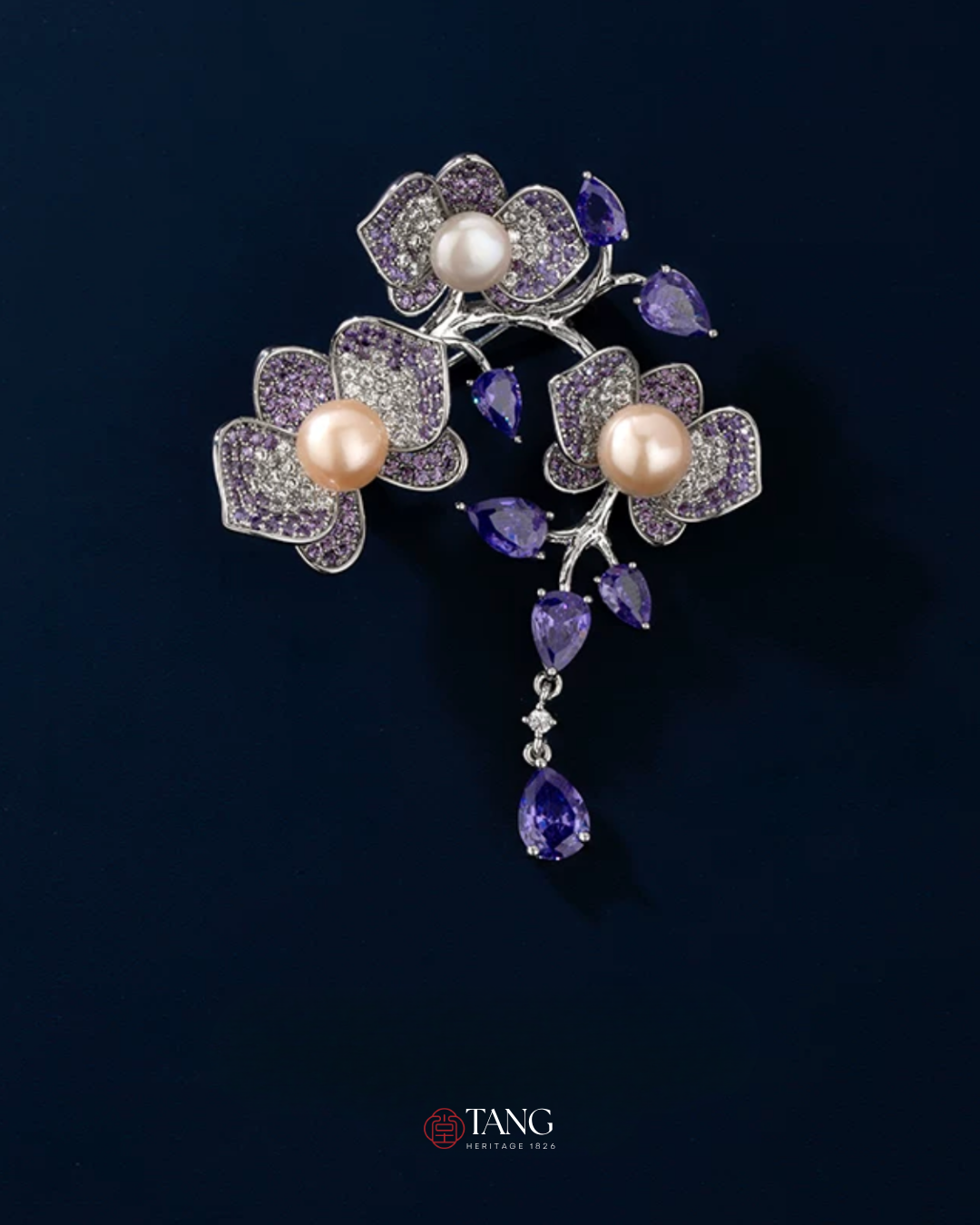Forbidden Garden Wisteria Brooch