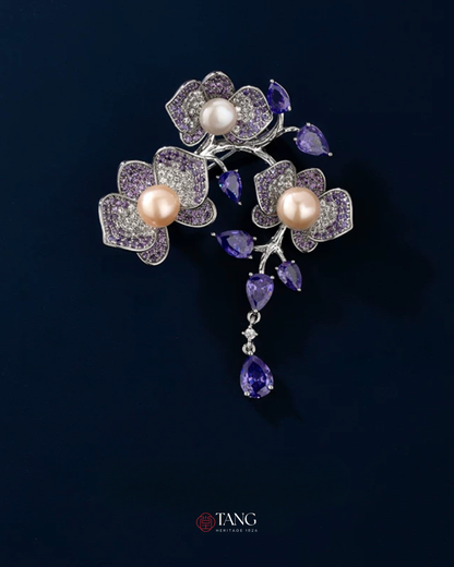 Forbidden Garden Wisteria Brooch