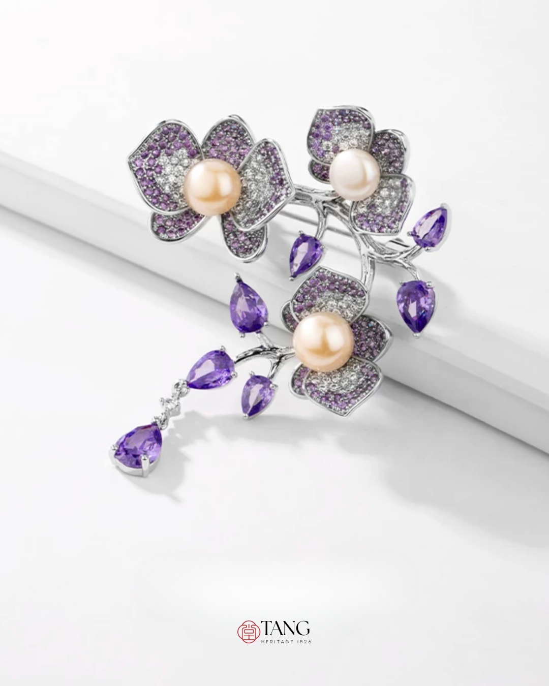 Forbidden Garden Wisteria Brooch