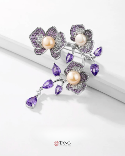 Forbidden Garden Wisteria Brooch