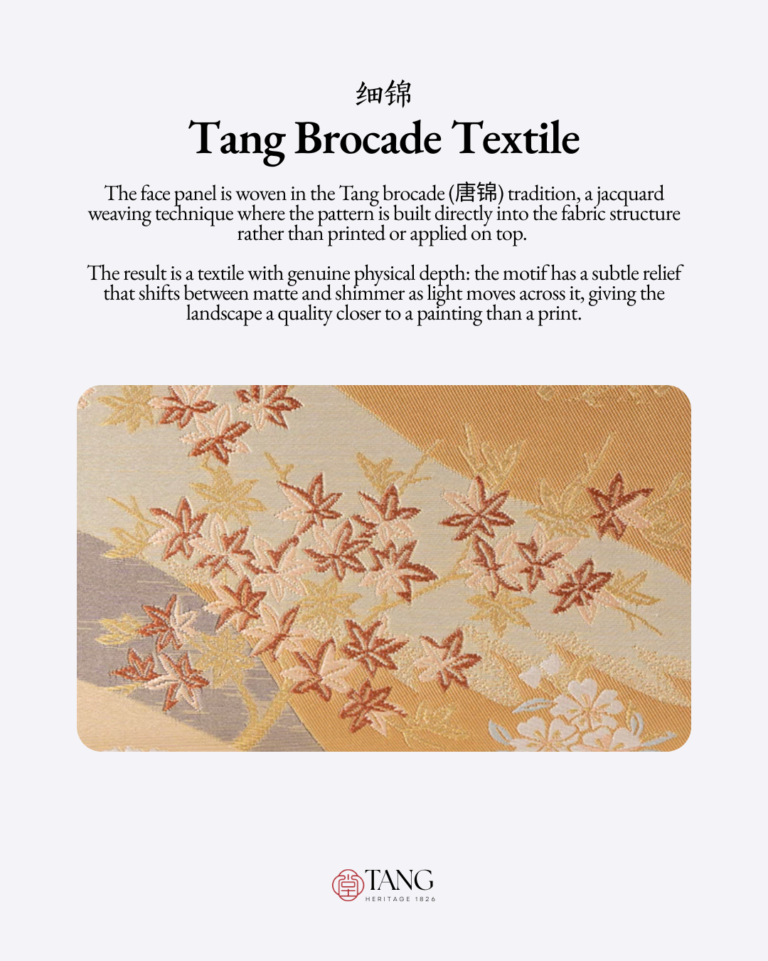 Tang Gold 24 Four Seasons Brocade Tote