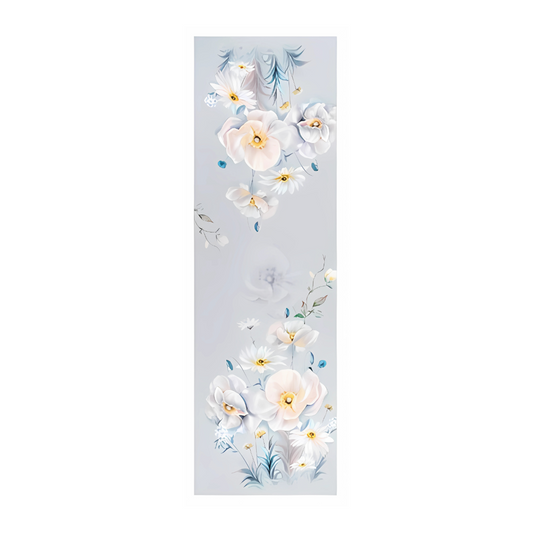 Winter Bloom Mulberry Silk Scarf (170x53cm)