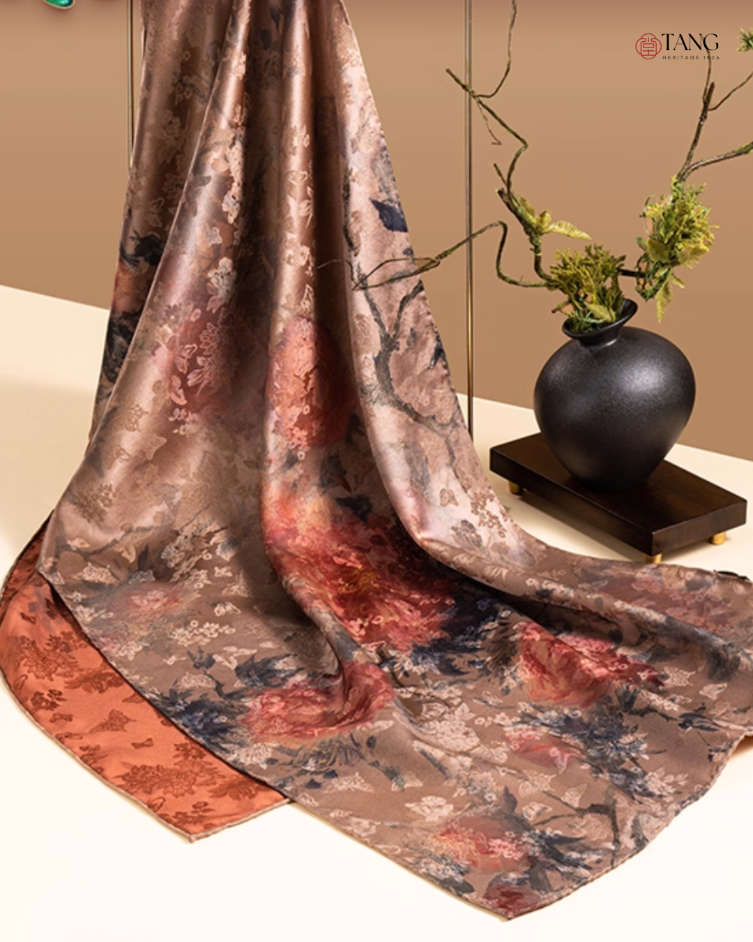 Blossom Reverie Cloud Silk Mulberry Scarf