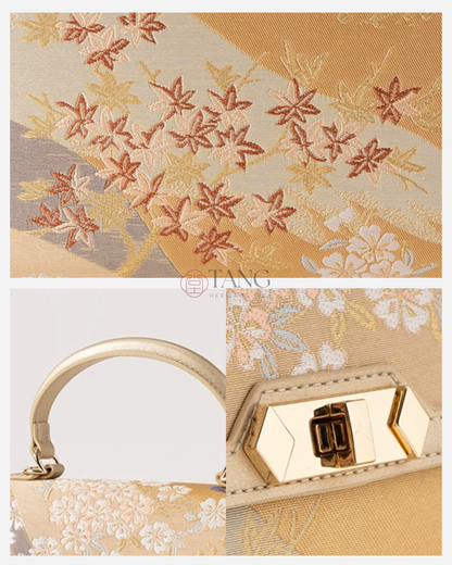 Tang Gold 24 Four Seasons Brocade Tote