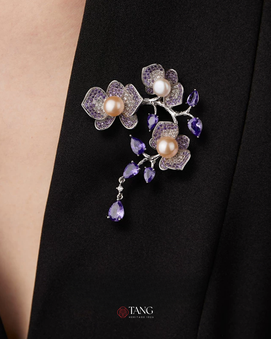 Forbidden Garden Wisteria Brooch