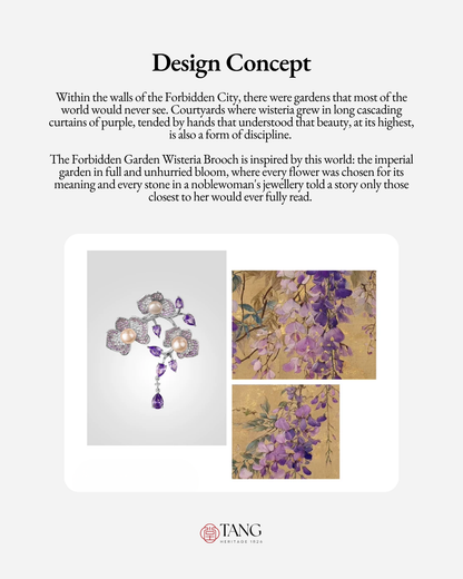 Forbidden Garden Wisteria Brooch