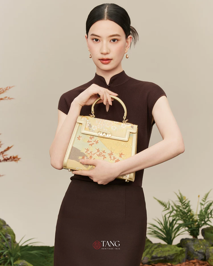 Tang Gold 24 Four Seasons Brocade Tote
