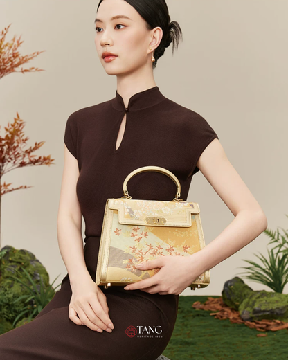 Tang Gold 24 Four Seasons Brocade Tote