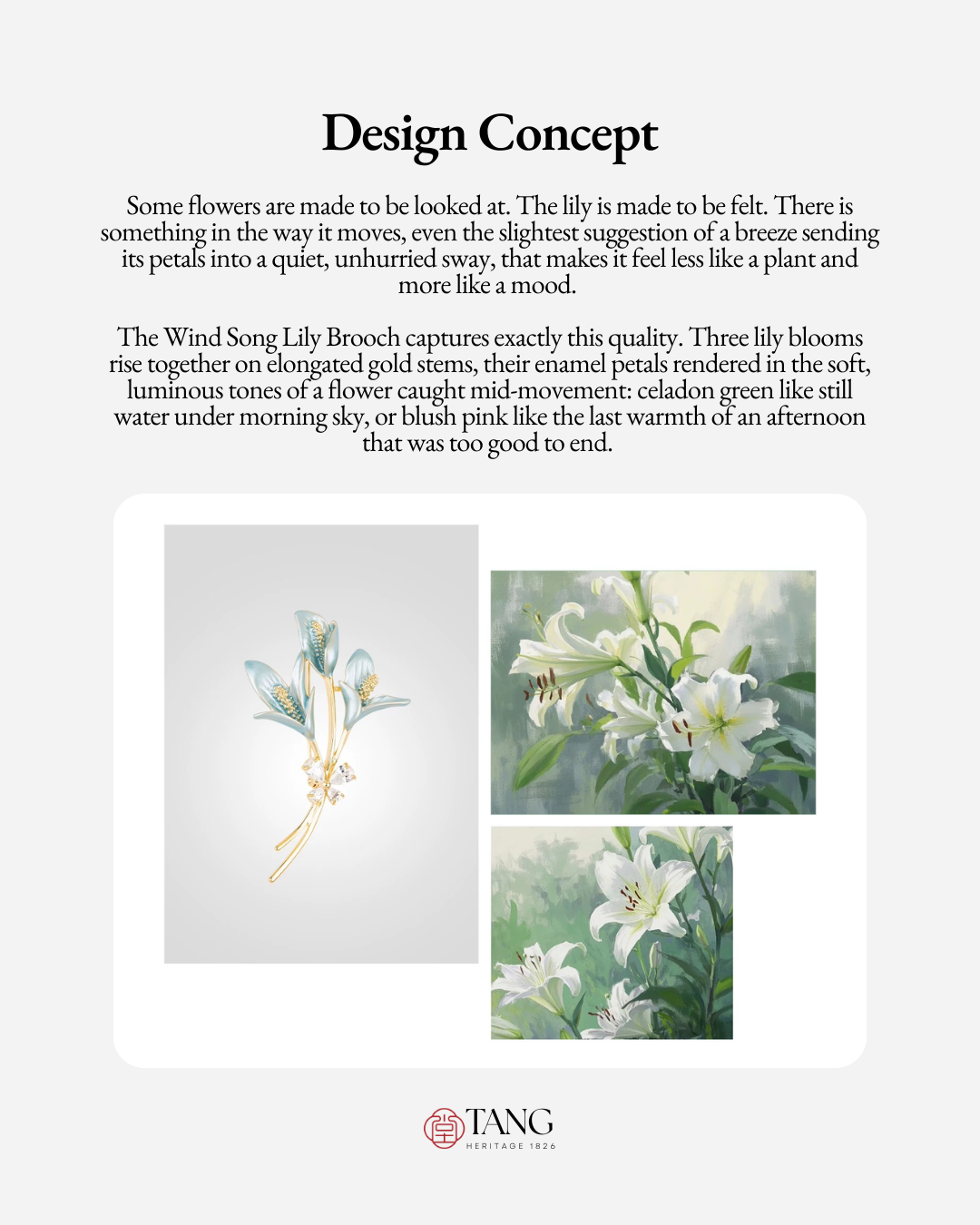 Wind Song Lily Brooch