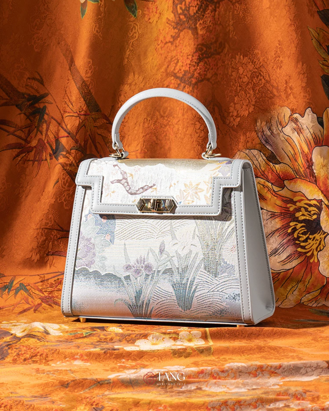 Tang Gold 24 Four Seasons Brocade Tote