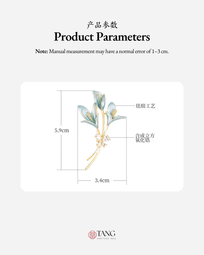 Wind Song Lily Brooch