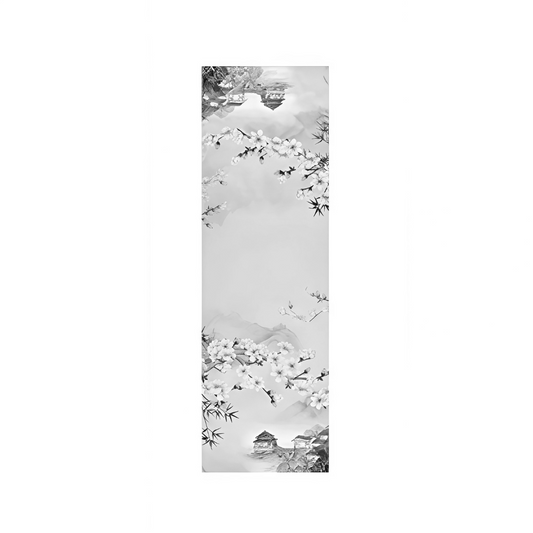 Misty Lantern Light Mulberry Silk Scarf (170x53cm)