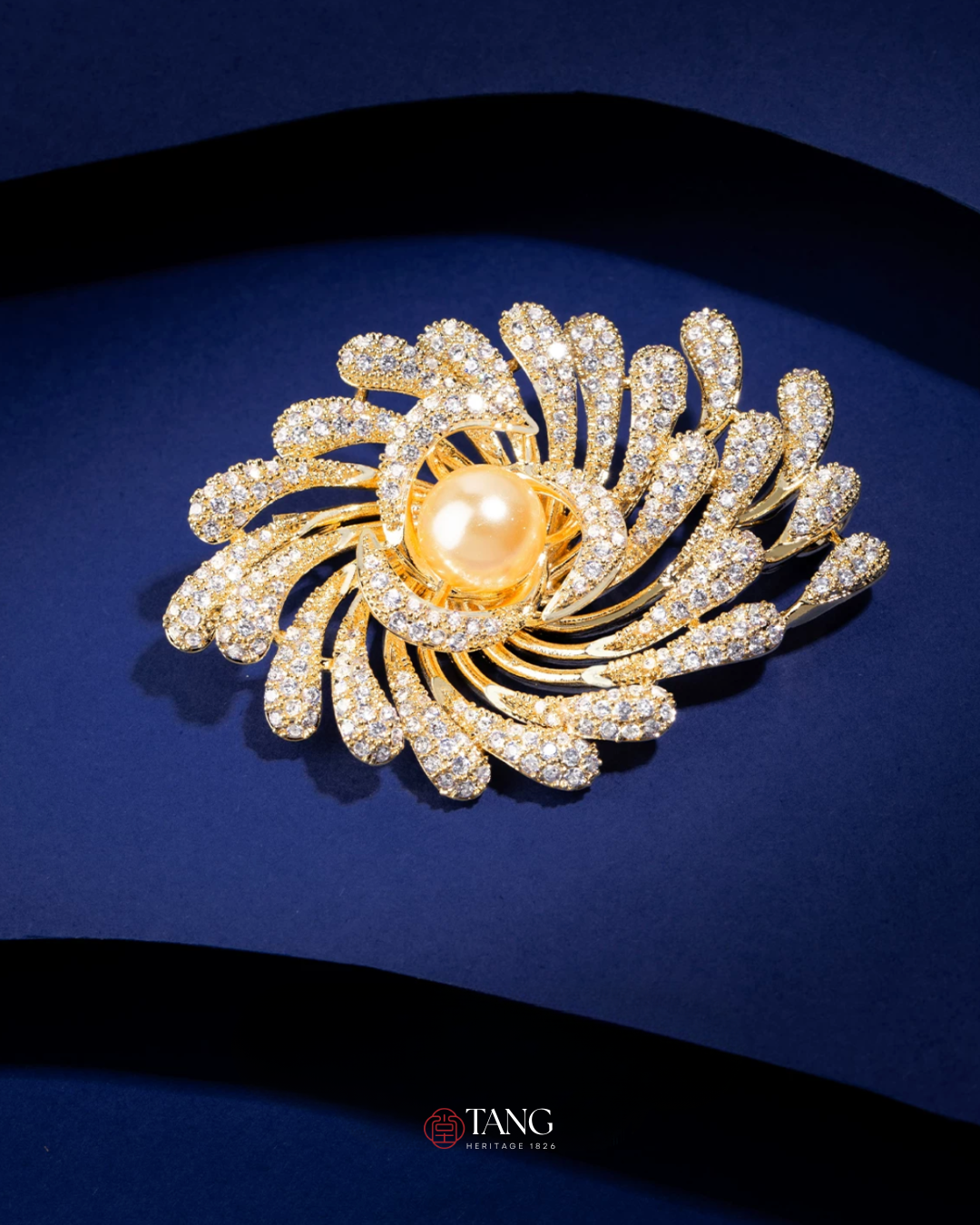 Golden Nebula Brooch