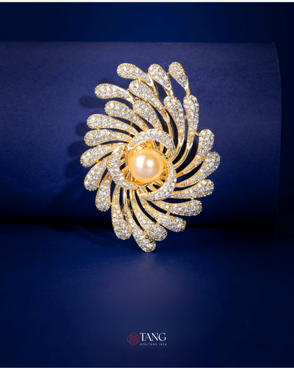 Golden Nebula Brooch