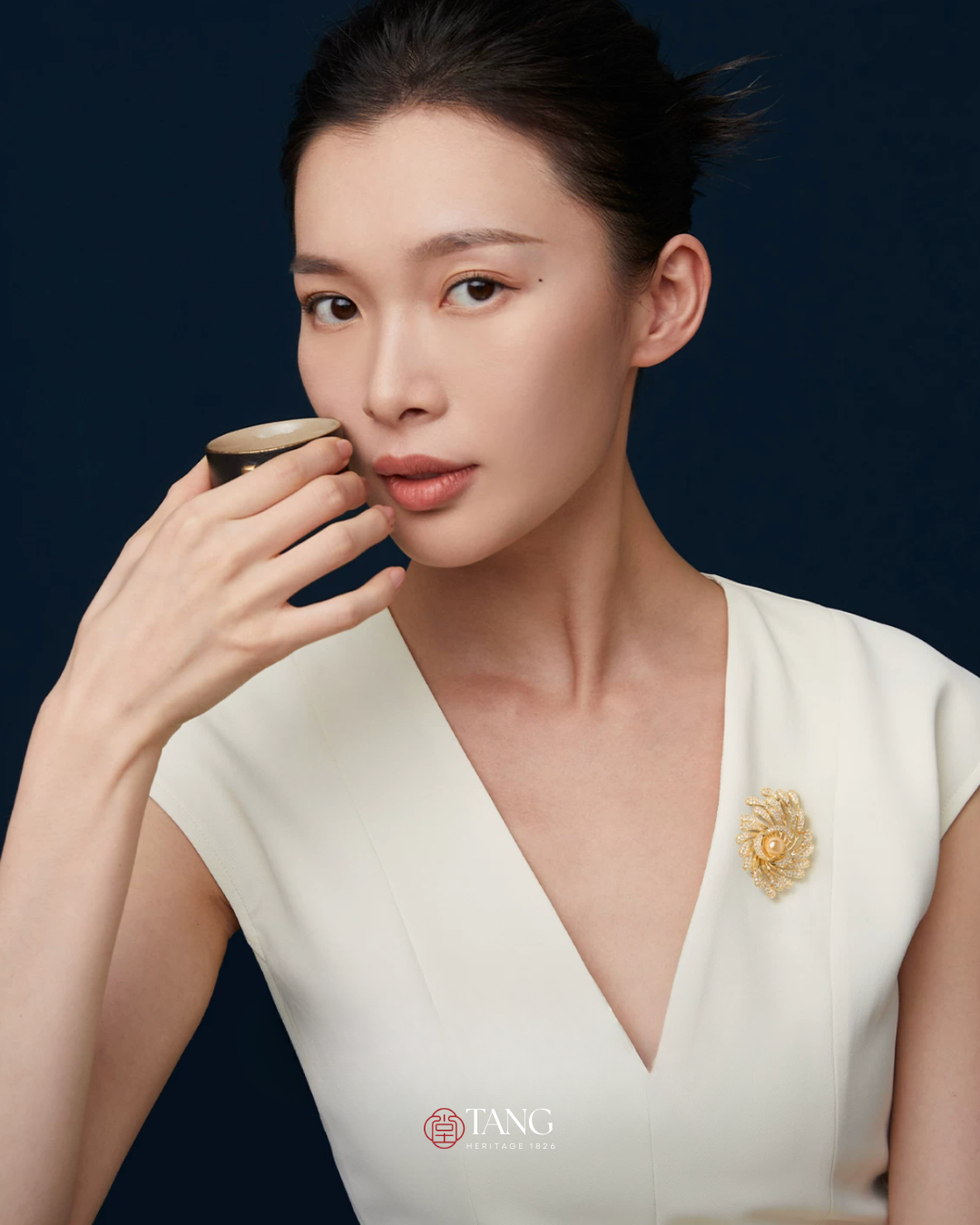 Golden Nebula Brooch